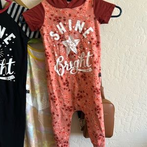 Rags shine bright hooded romper